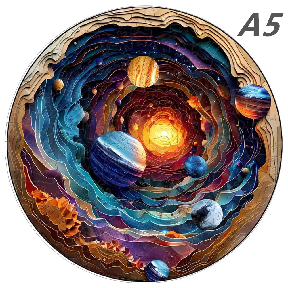 3D Wooden Puzzle | Universe Fantasy Theme | Animal Style | One Size