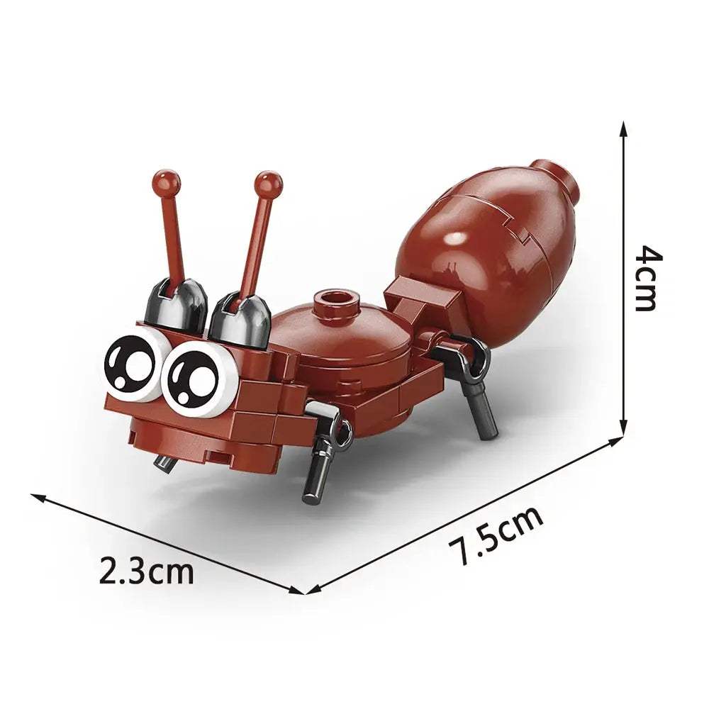 Insect World Animals Scorpion Mantis Ants Spider Birds Marine Animal Building Blocks Toys Desktop Ornaments Bricks Kids Gift - ToylandEU