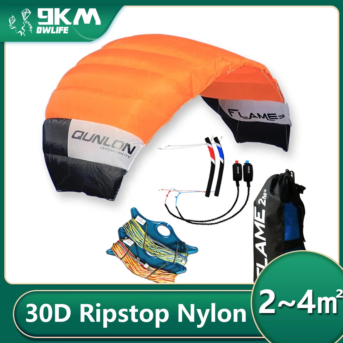 Power Trainer Kite | 4-Line System | Area 2-4 M2 | 2 M2, 3 M2, 4 M2