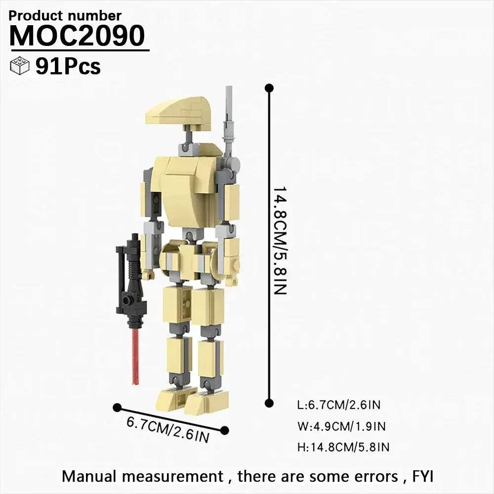 Space Droid Building Block Set Model Kit For Kids Learning - ToylandEU