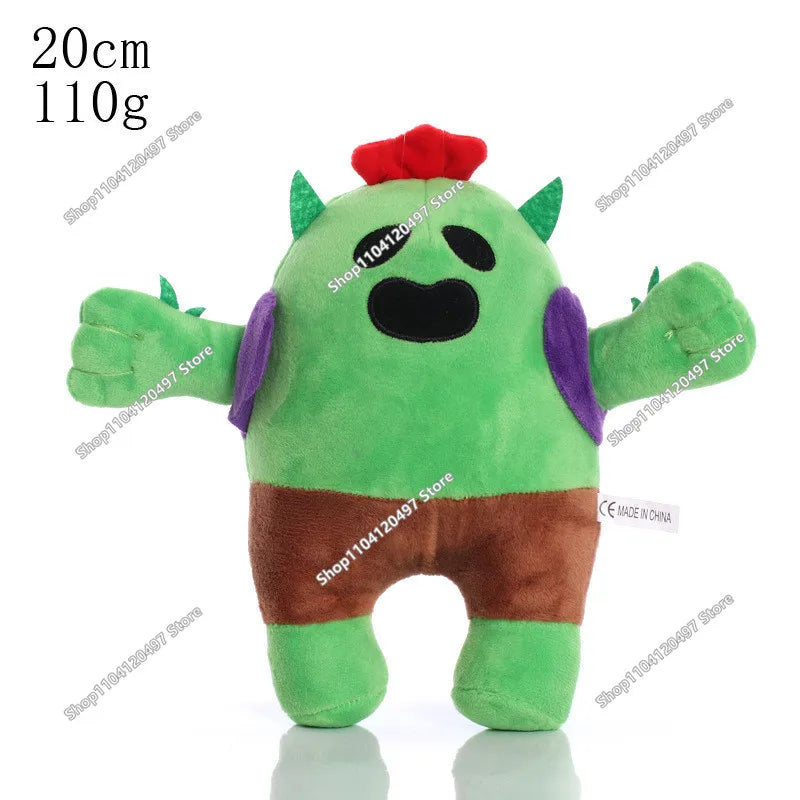 Plush Toy | Spike Plush 10cm-25cm | Brawler Cartoon Theme | Game Character