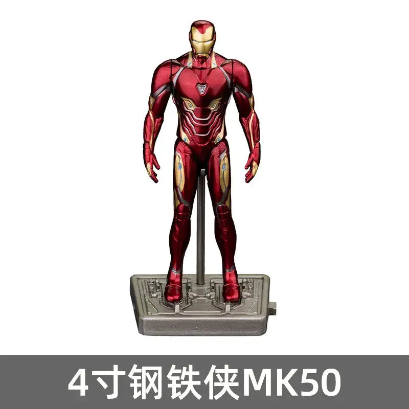 ZDTDS Original Iron Man 4 Inch MK42 MK43 MK45 MK46 MK50 MK85 Mark Action Figure Marvel Legend Avengers Tony Stark Toy Model Gift - ToylandEU