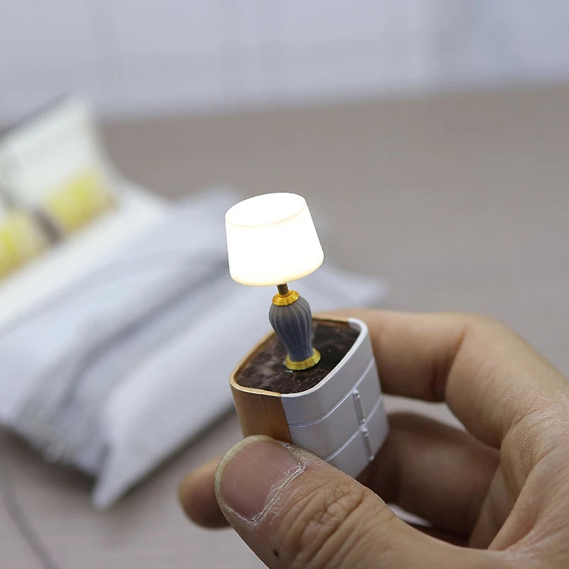 Miniature Desk Lamp | 1:20 Scale Model | Plastic Design | Single Unit Mini Toy