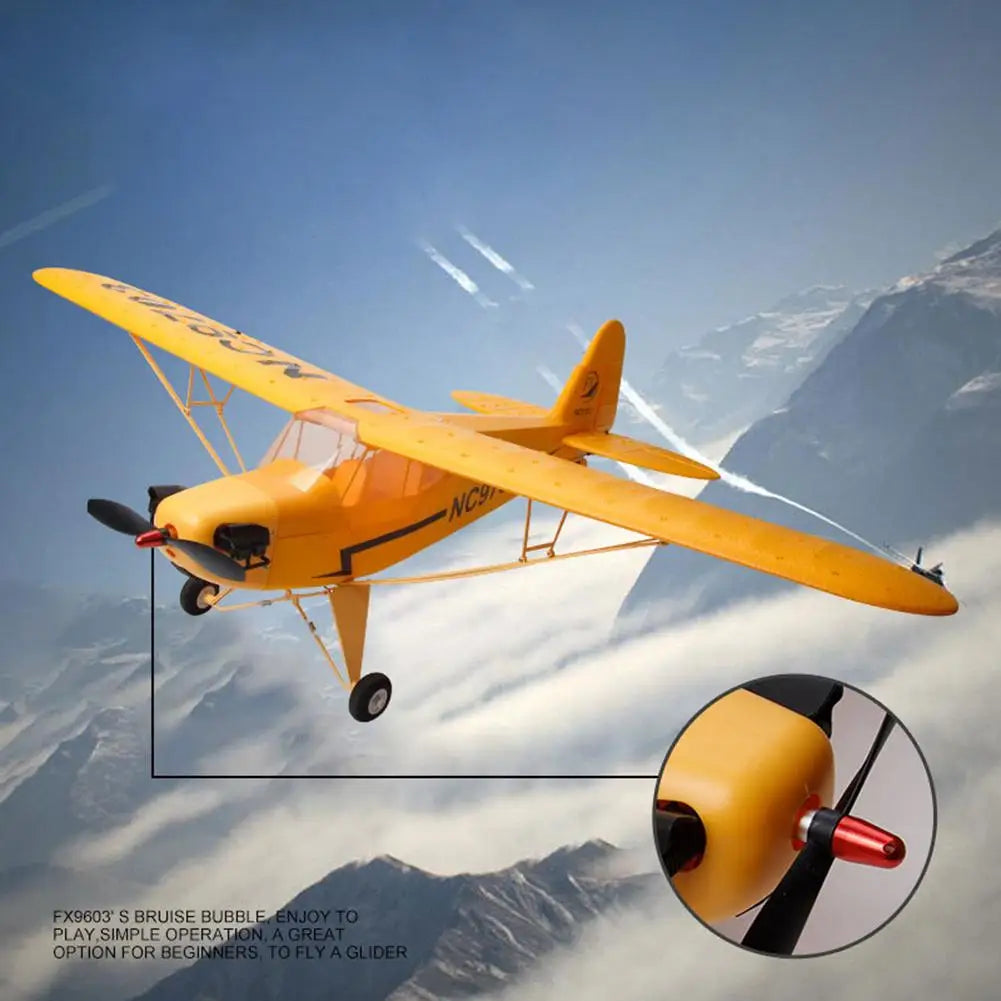 FX9703 5CH J3 Simulation Fighter Model 6-shaft Gyro Fixed-Wing 3D - ToylandEU