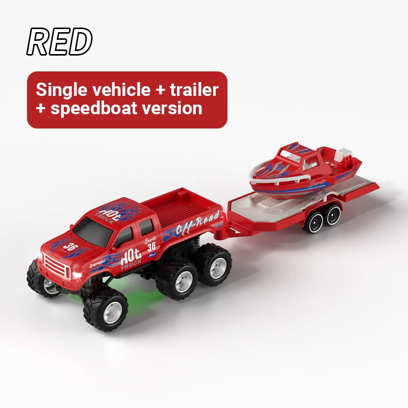RC Truck | 1:64 Scale 4WD | Extended Battery Life | Mini Alloy Offroad Gift