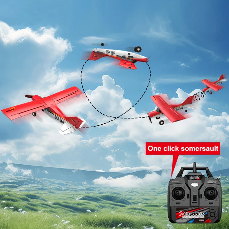 Moore M7 Off-road Remote Control Airplane Model - JIKEFUN QiDI560 Brushless RC Plane for Kids