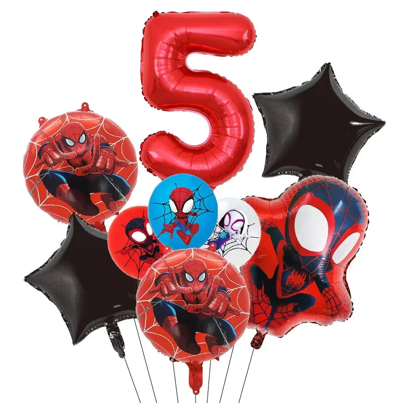 Party Decor Kit | Spidey Theme | Birthday | Plates Cups Tablecloth Banner