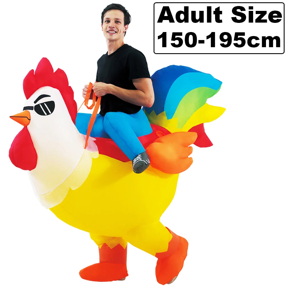 Inflatable Dinosaur Costume | Unisex Fit | Air Blown | Adult Youth Party Suit