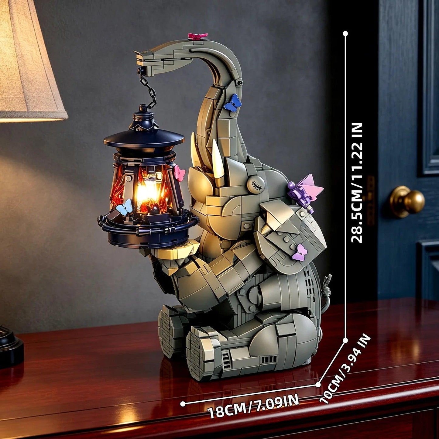 Elephant Blocks Set | 1106 Pcs Night Light | Toylandeu™