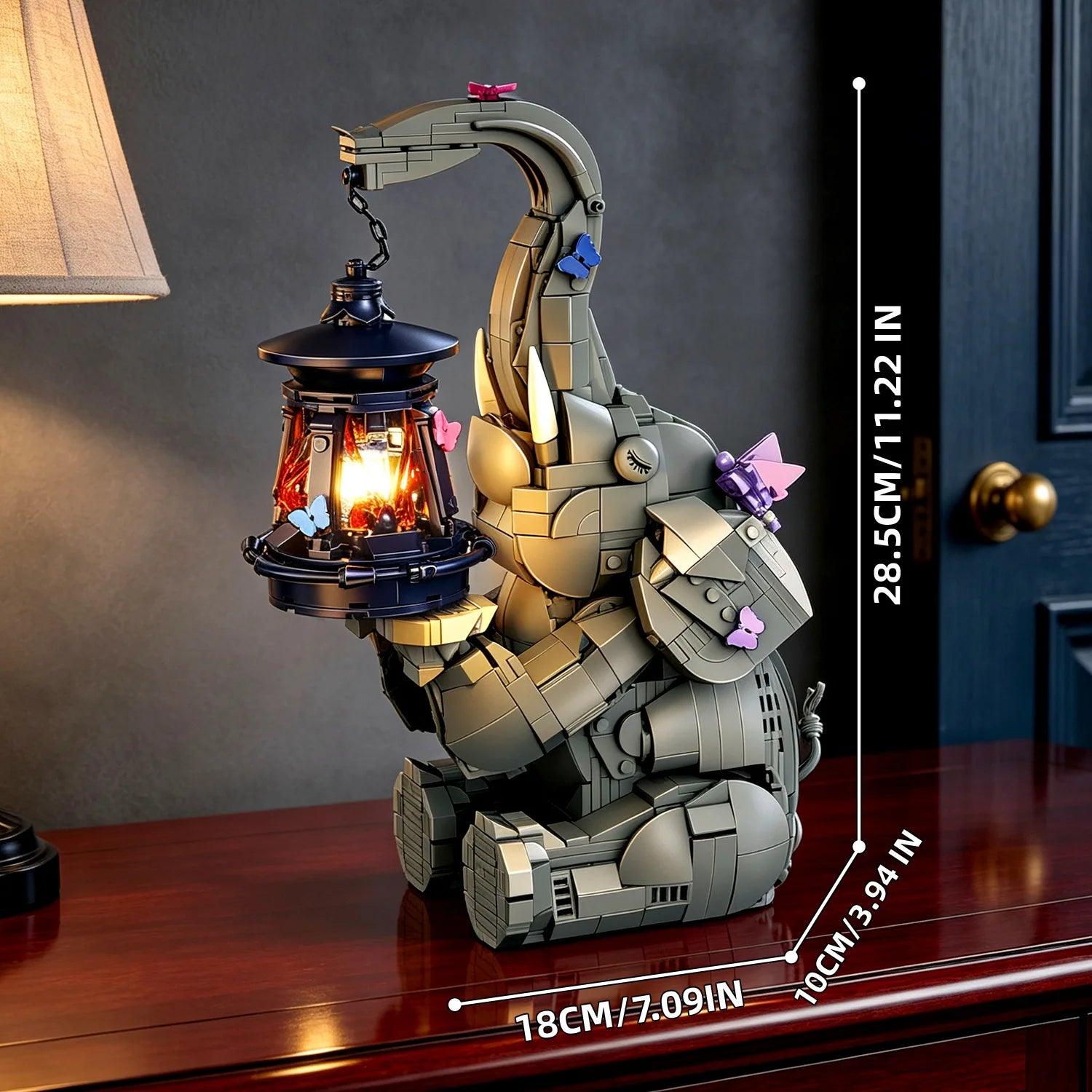 Elephant Blocks Set | 1106 Pcs Night Light | Toylandeu™