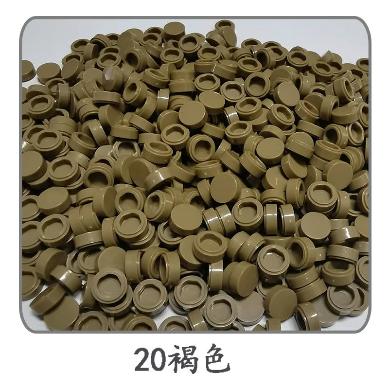 Small Particle Bricks | 1x1 Round Tiles | Compatible With Lego | MOC Builders