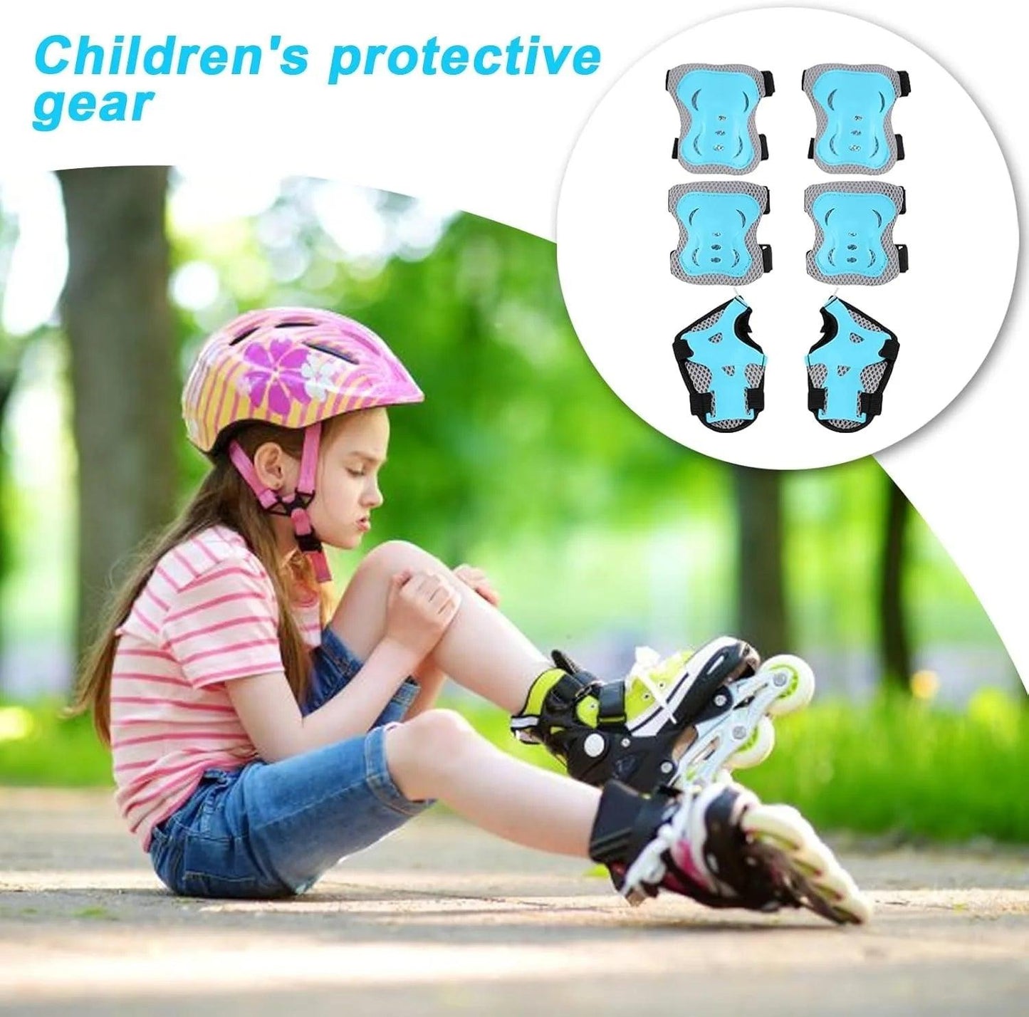 Youth Knee Elbow Pads | Soft Knit 6 Piece | Toylandeu™