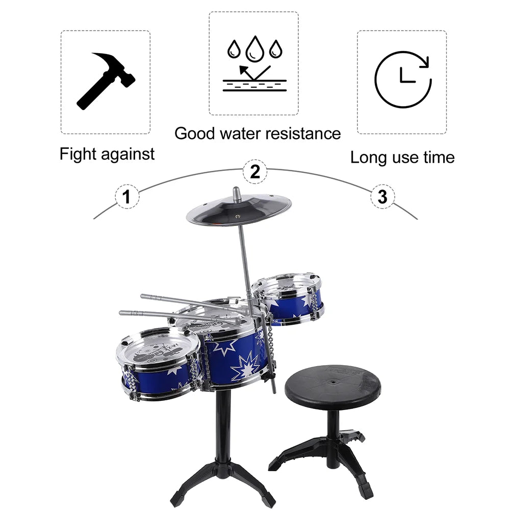 Percussion Instrument Drum Kit Toy Child Educational Toys Children - ToylandEU