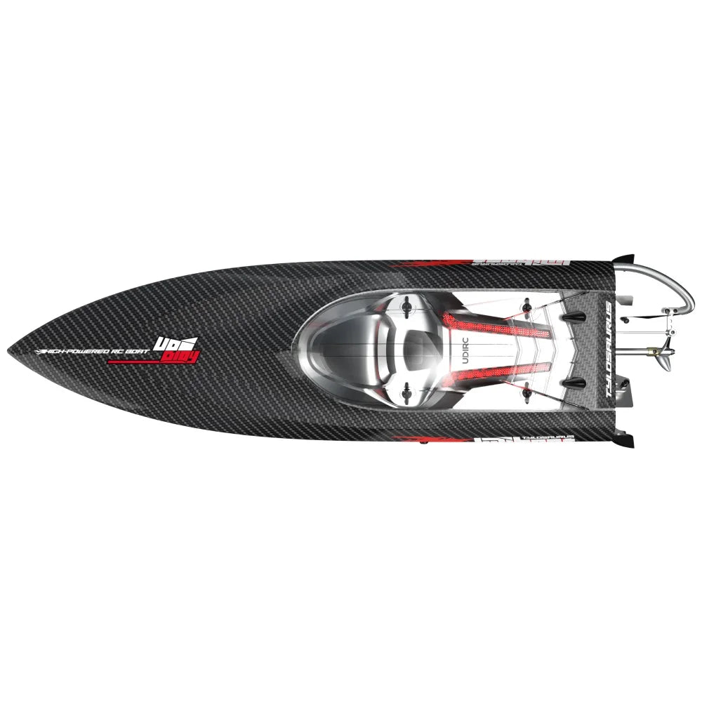 RC UDIRC UDI022 2.4G 4CH High-Speed Brushless RC Boat with LED Lights and Reverse Water Cooling System