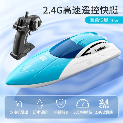 New RC Boat 2.4 Ghz Carbon Brush Motor High Speed Racing Speedboat ToylandEU.com Toyland EU