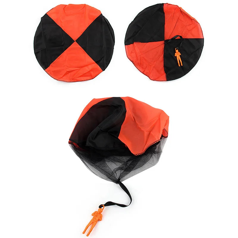 4pcs Hand Throwing Parachute Mini Soldier Funny Toy Kid Outdoor Game