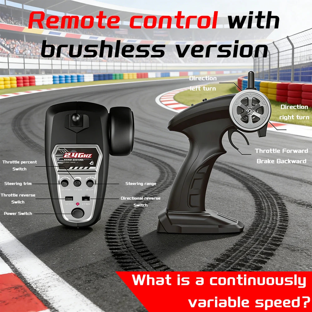 Brushless 1:14 RC Car 60KMH 4WD All Terrain Monster Truck