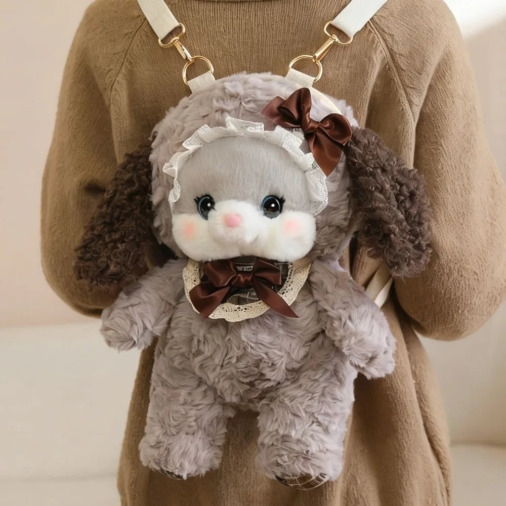 Colorful Cute Animal Plush Backpack With Detachable Strap
