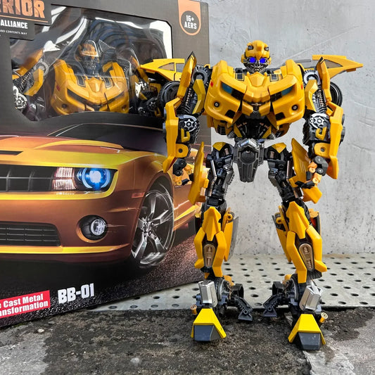 Black Mamba Bee 28cm Alloy Robot Action Figure - Ultimate Collector's Item