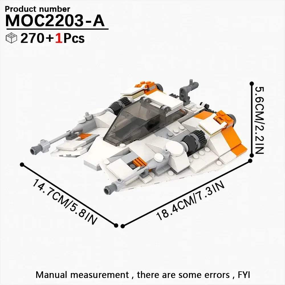 Space Wars Fighter Building Blocks Set For Realistic Dioramas - ToylandEU