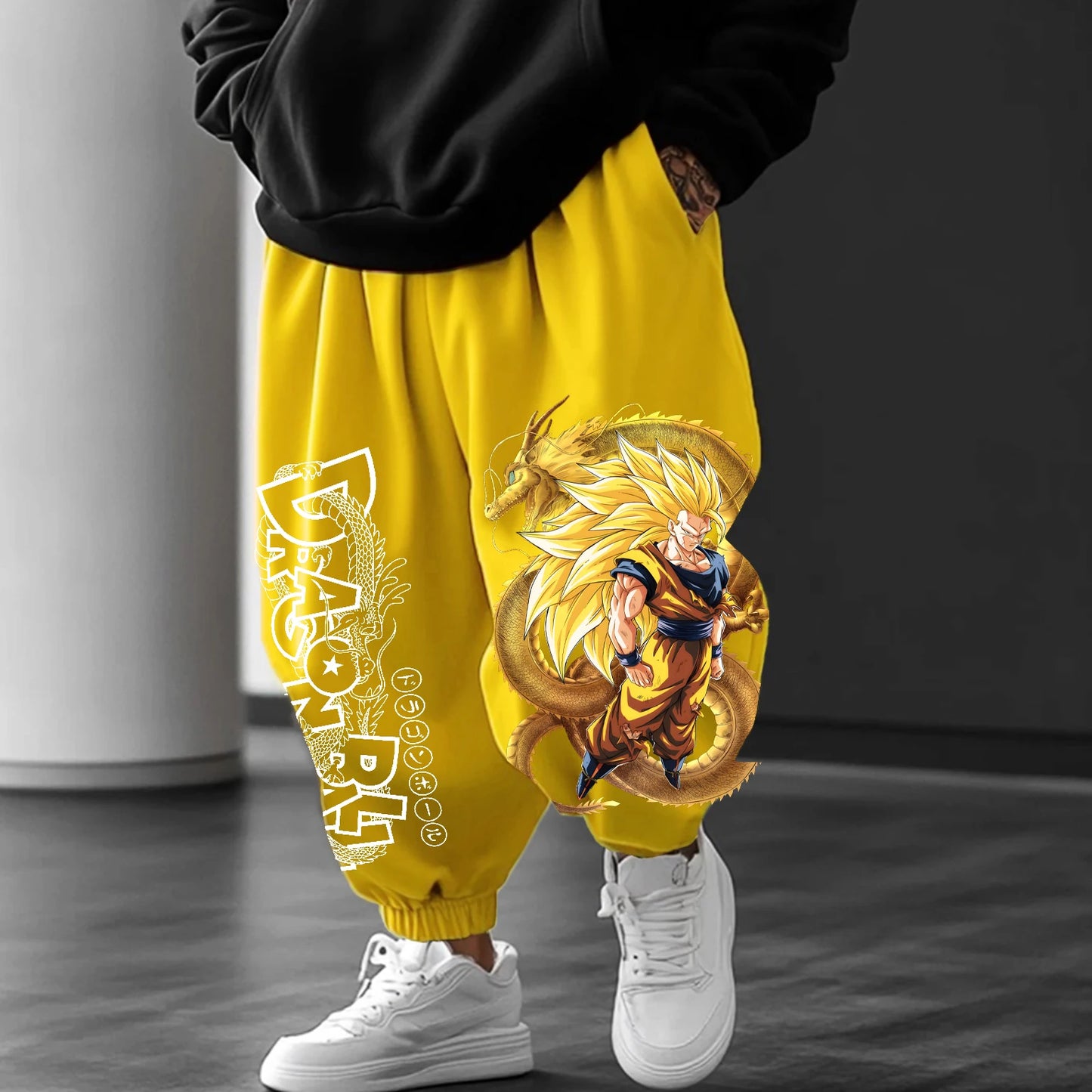 Dragon Ball Jogger Pants | Unisex Polyester Cosplay | Majin Buu | Sizes S-XL