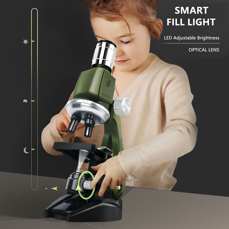 Child's Microscope with LED Light and Educational Kit - ToylandEU