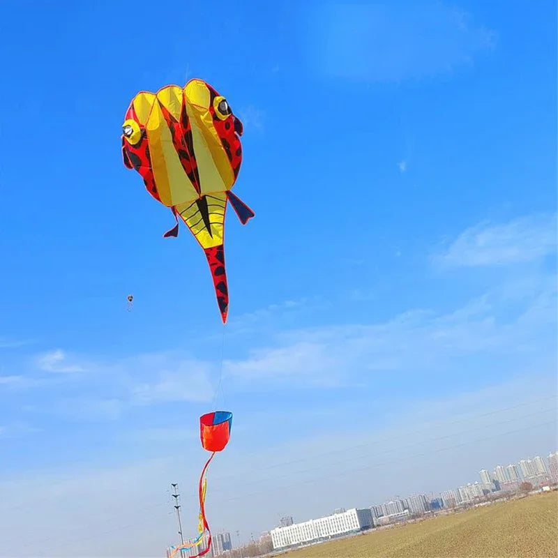 3D Tadpole Kite for Children - Red, Purple, White - ToylandEU