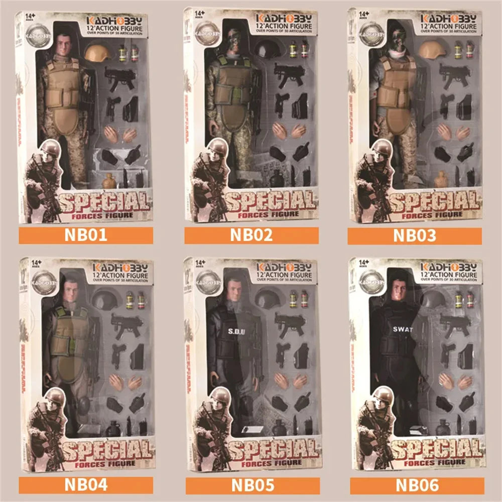 Action Figure Body | One Sixth Scale | Police Soldier | NB01 NB03 NB04 NB05 NB06