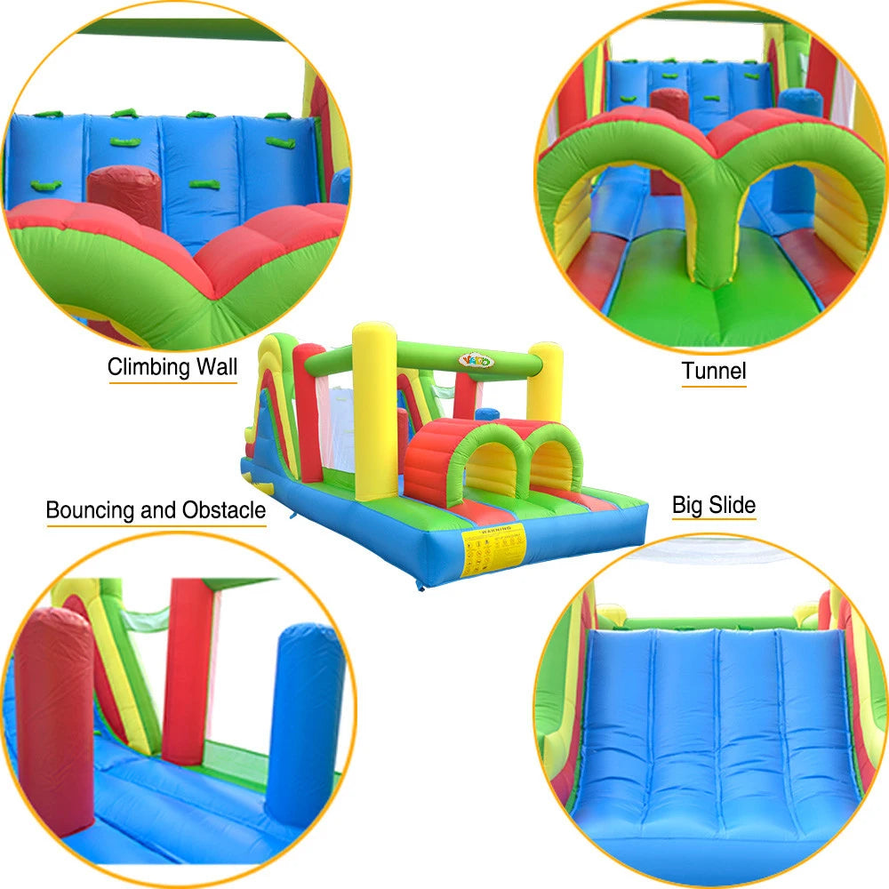 Ultimate Kids Inflatable Bounce House with Slide - Fun Backyard Adventure!