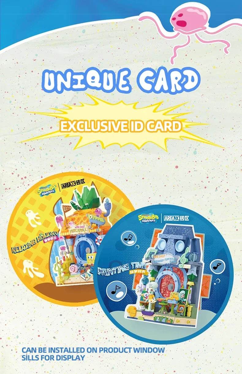 Spongebob Cartoon Krusty Krab Restaurant Building Blocks Toy - ToylandEU