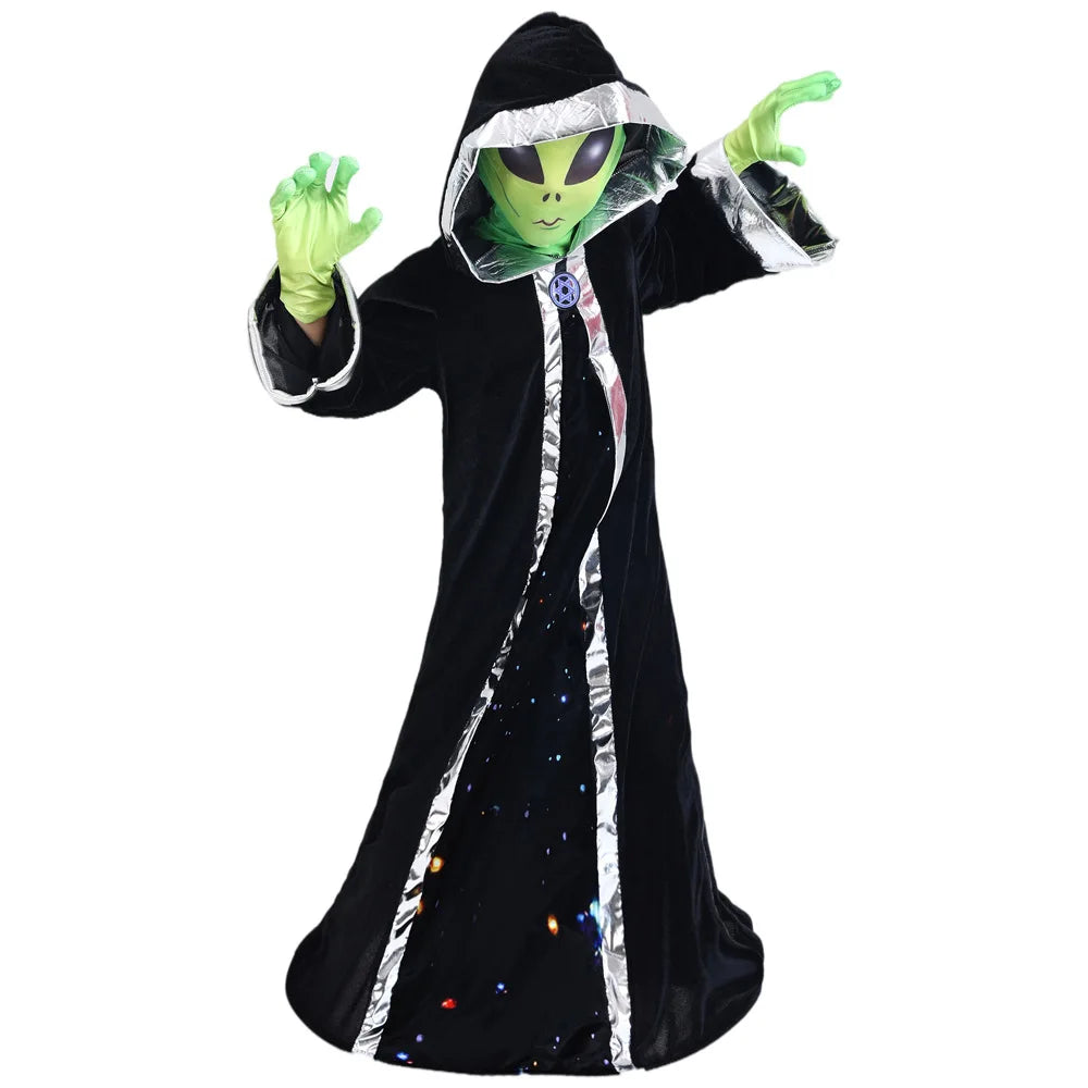 Cosmic Alien Adventure Costume for Kids - Unisex Halloween Fun