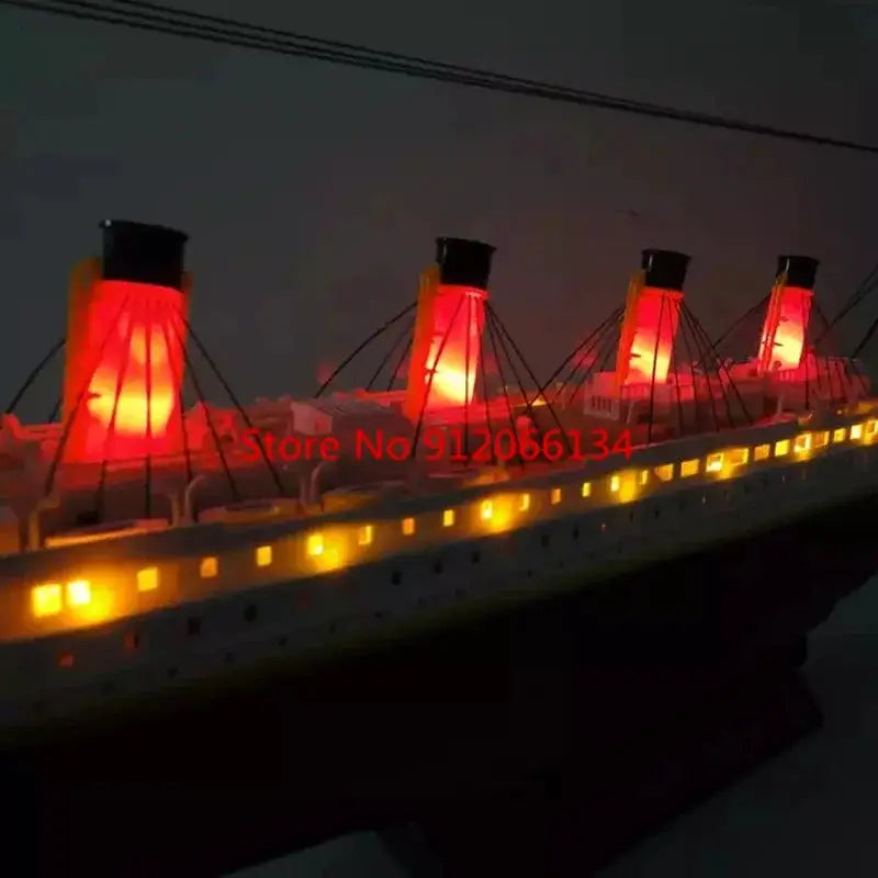 81CM Large Simulation RC Ship Toy 1:325 Sea Grand Cruise Ship Flash Led Lights Waterproof Boat Professional Ship Water Toy Gifts - ToylandEU