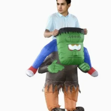 Inflatable Halloween Costume | Ghost Design | Soft Polyester | Unisex Fit