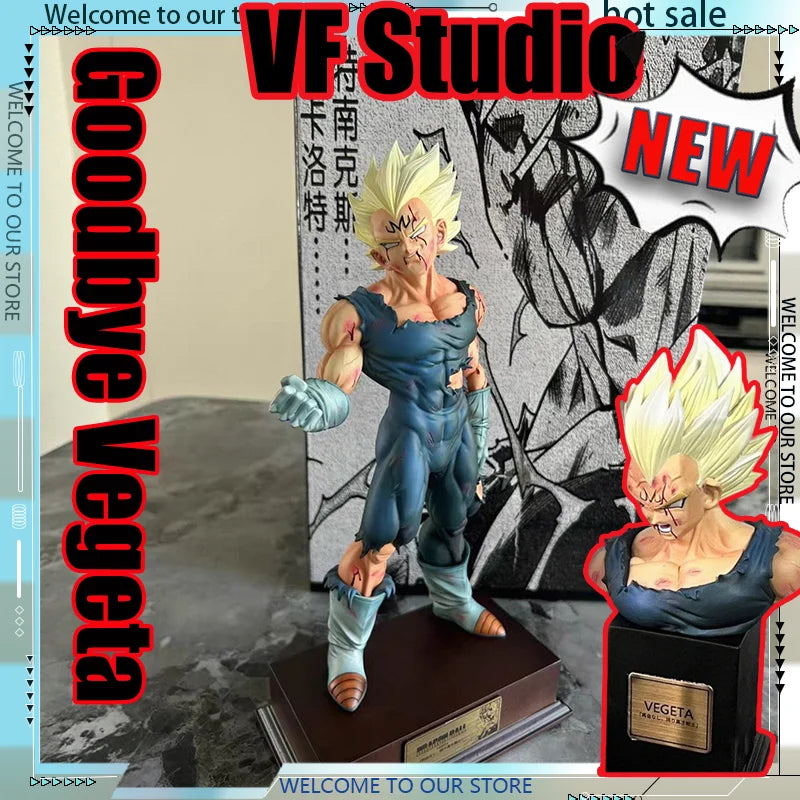 Dragon Ball Z Action Figure | 28 cm | Head Swap, Hand Swap | Majin Vegeta