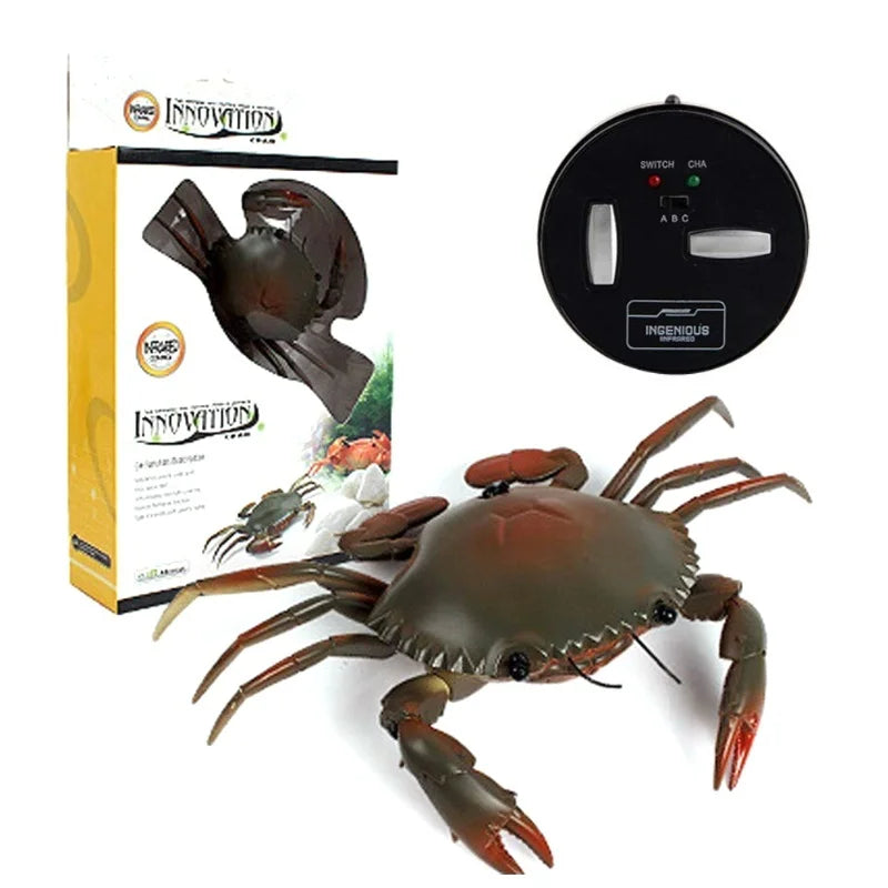 Educational Electric RC Crab Toy With Light Remote Control