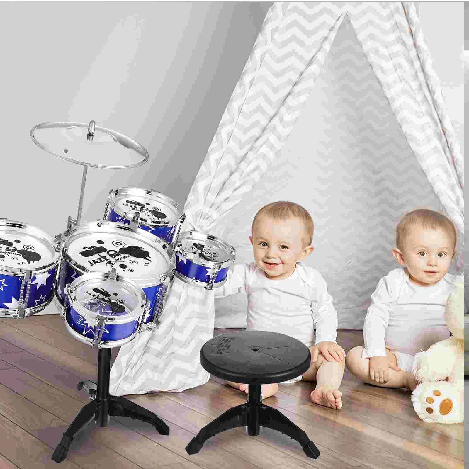 Children's Drum Kit Toddler Baby Musical Toy Kids Desktop Toys - ToylandEU
