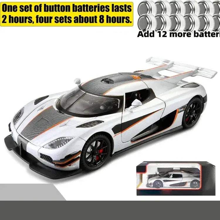  Scale 1 24 Diecast Metal Car With Sound And Light -  ToylandEU™