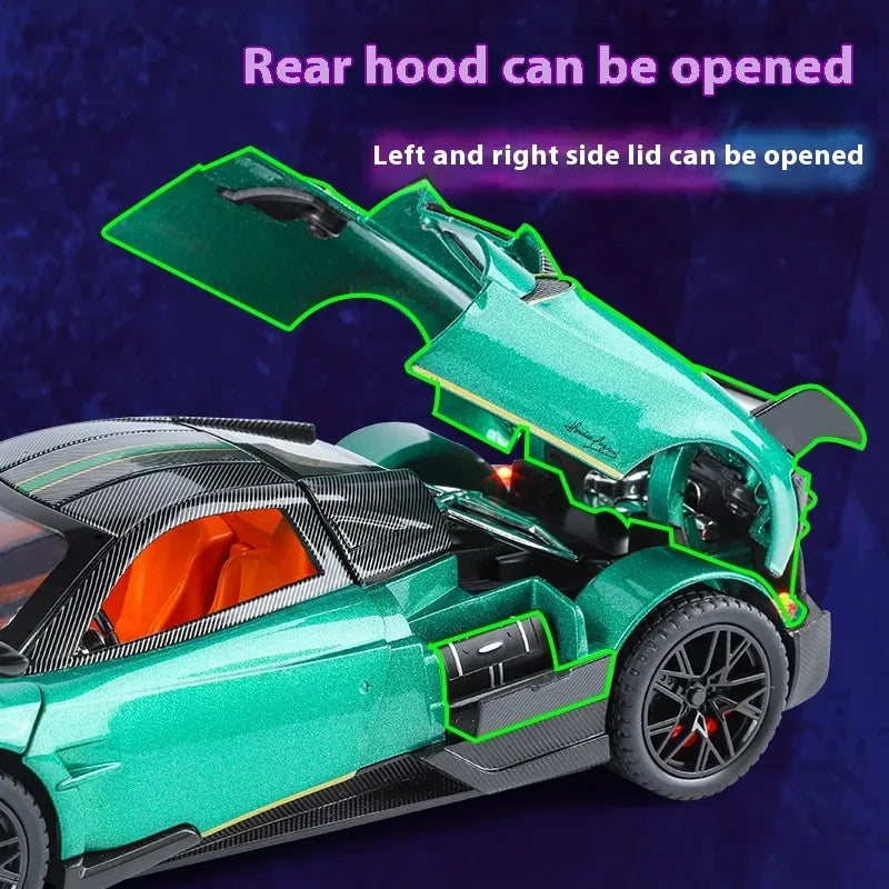 Scale 1 24 Pagani Huayra BC Diecast Metal Model For Display Gift - ToylandEU