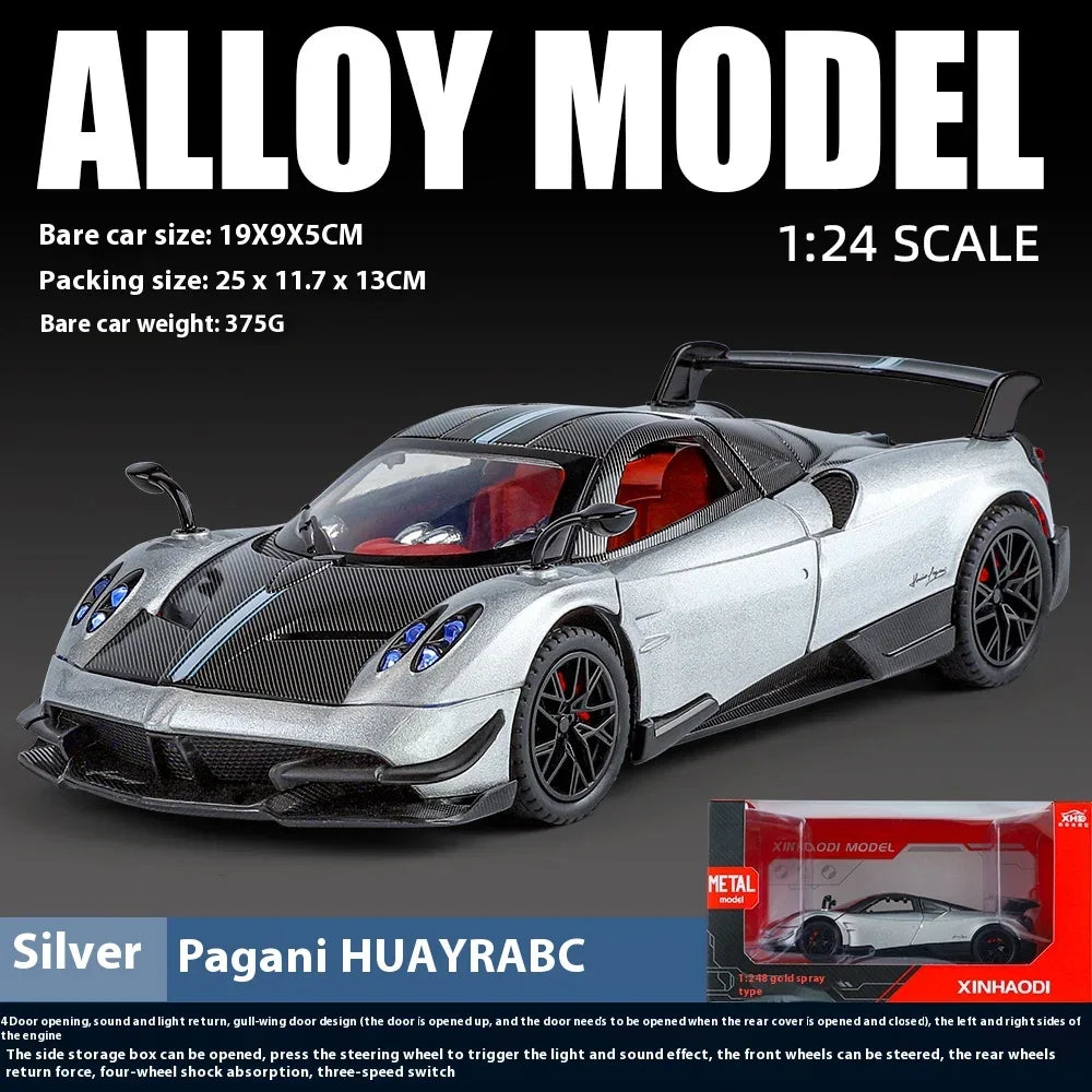 Scale 1 24 Pagani Huayra BC Diecast Metal Model For Display Gift - ToylandEU