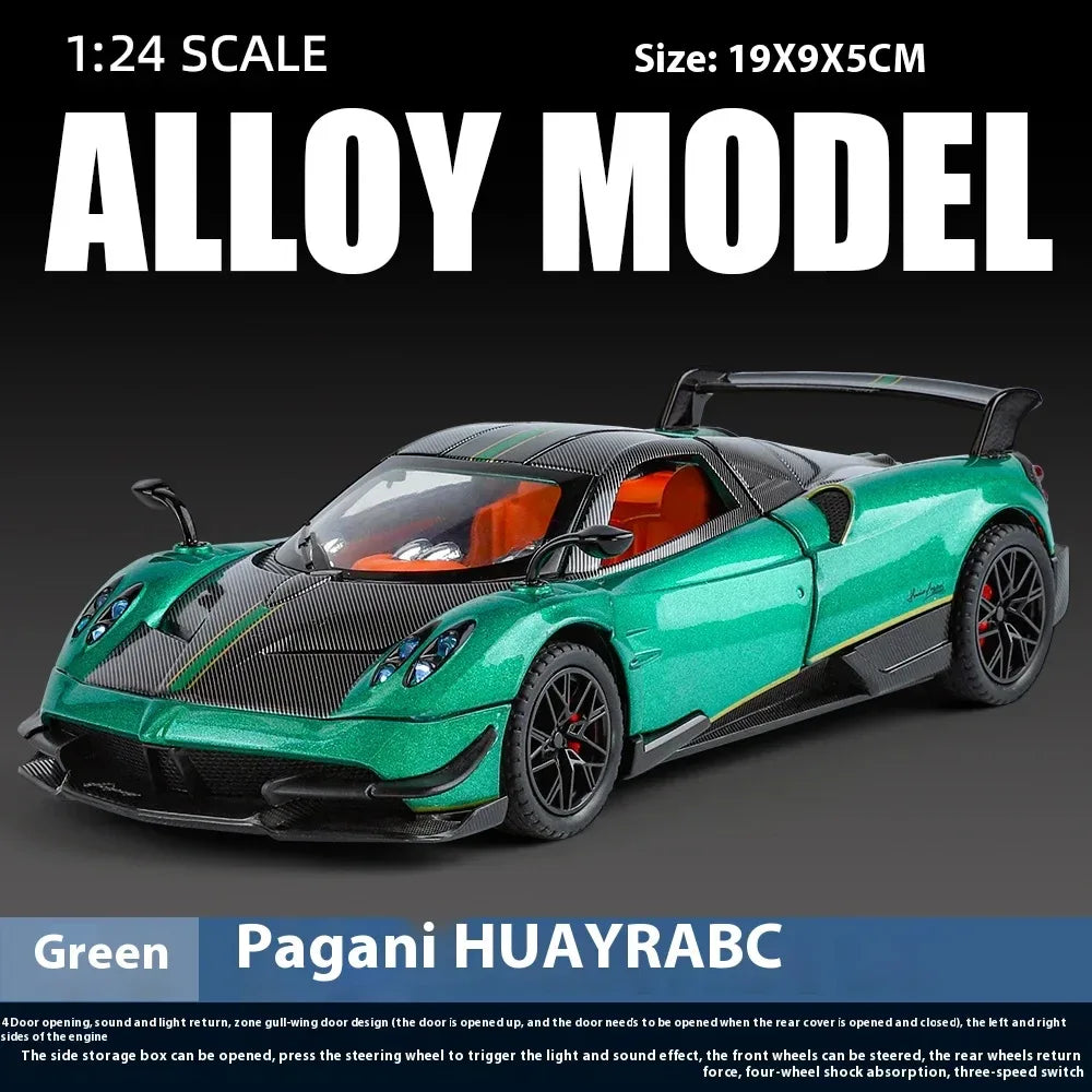 Scale 1 24 Pagani Huayra BC Diecast Metal Model For Display Gift - ToylandEU