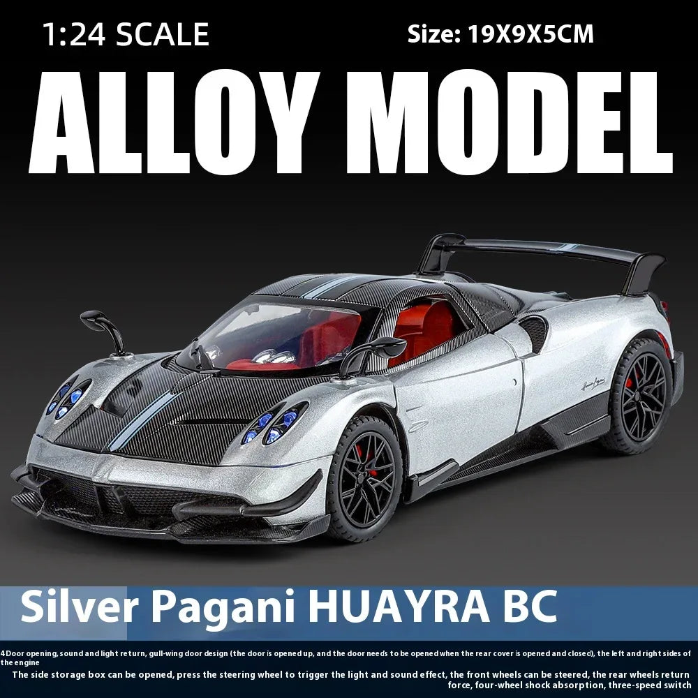 Scale 1 24 Pagani Huayra BC Diecast Metal Model For Display Gift - ToylandEU