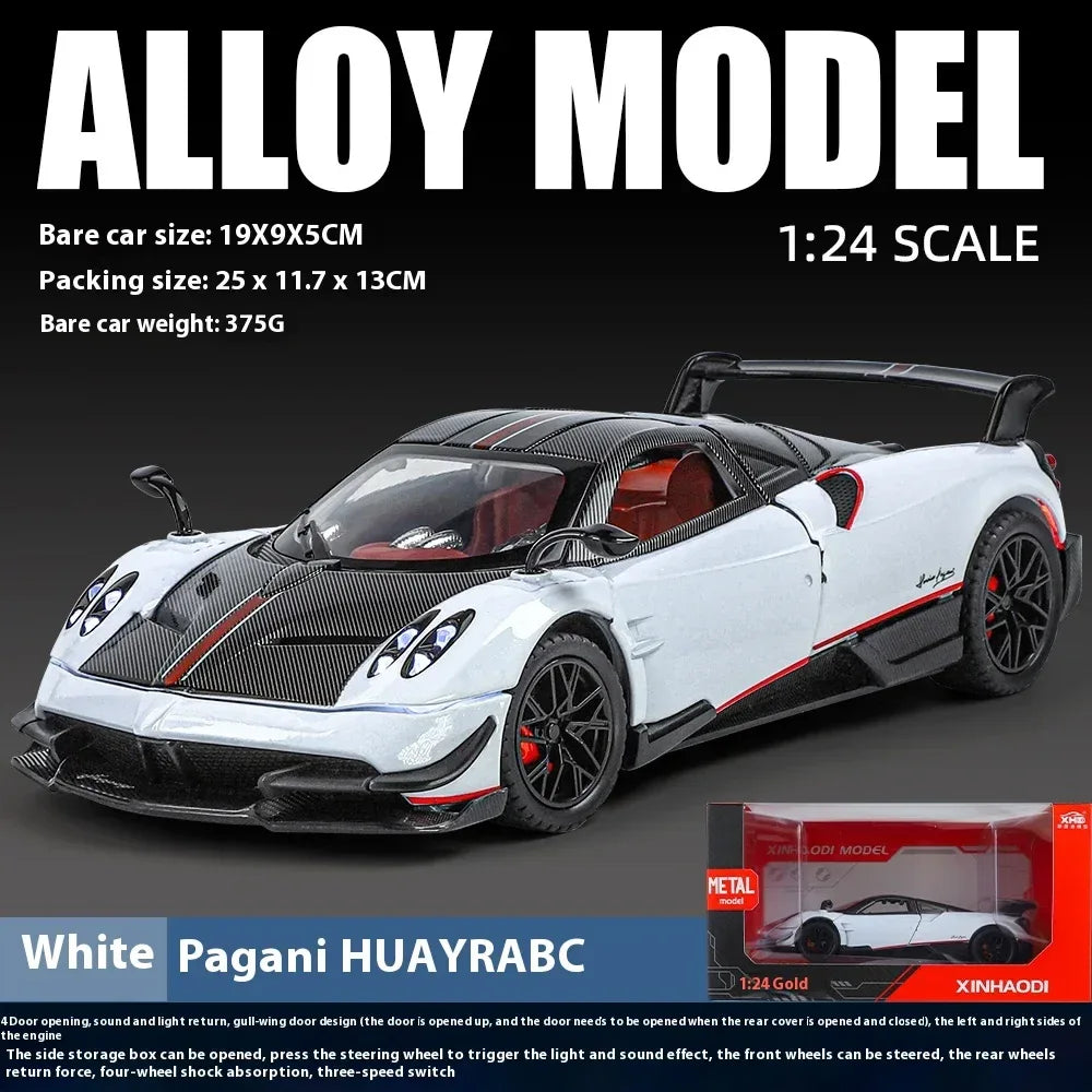 Scale 1 24 Pagani Huayra BC Diecast Metal Model For Display Gift - ToylandEU