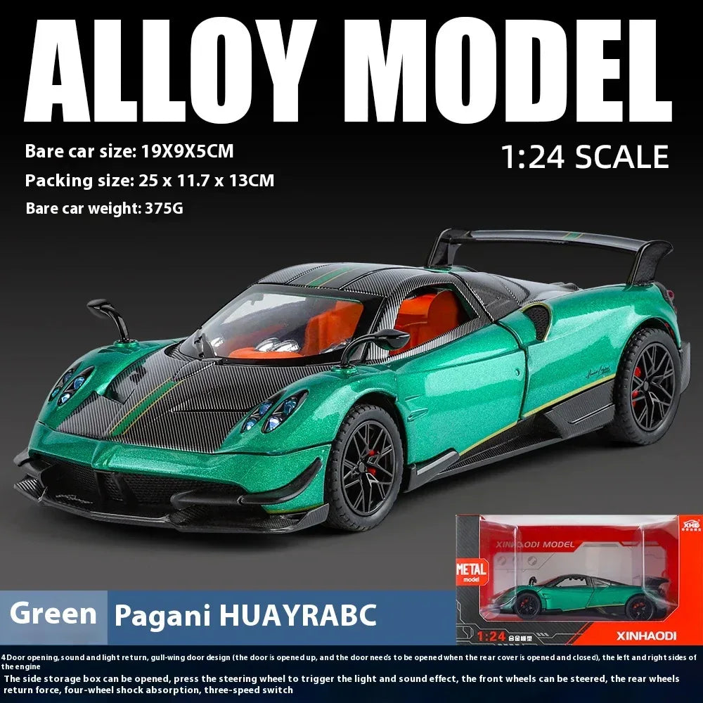 Scale 1 24 Pagani Huayra BC Diecast Metal Model For Display Gift - ToylandEU