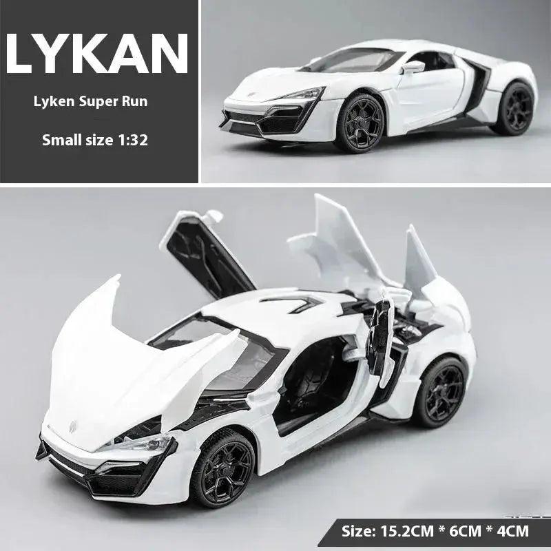  Scale 1 32 Diecast Lykan HyperSport Alloy Model Sound -  ToylandEU™