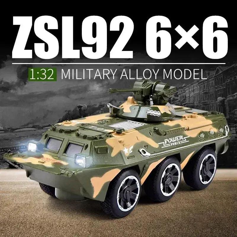  Scale 1 32 Metal Diecast Willys GP Jeep Sound Light Car -  ToylandEU™