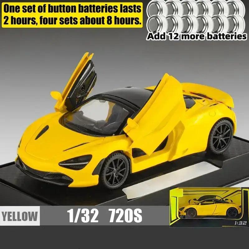  Scale 1 To 32 Diecast Metal Model Car Sound Light -  ToylandEU™