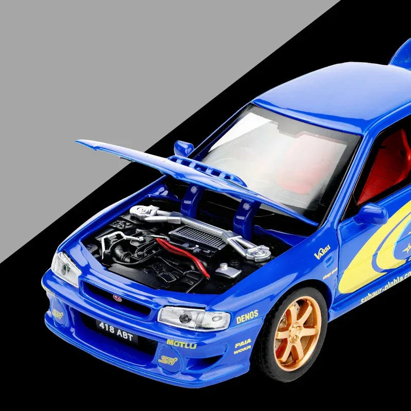 Scale 1 To 32 Diecast Metal Subaru Impreza WRX STI Car Model - ToylandEU