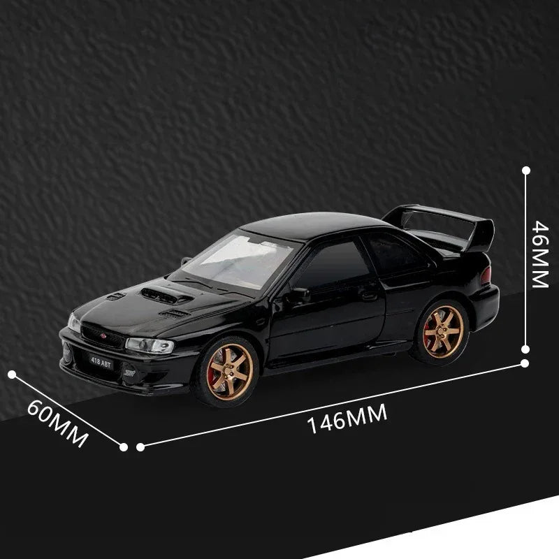 Scale 1 To 32 Diecast Metal Subaru Impreza WRX STI Car Model - ToylandEU