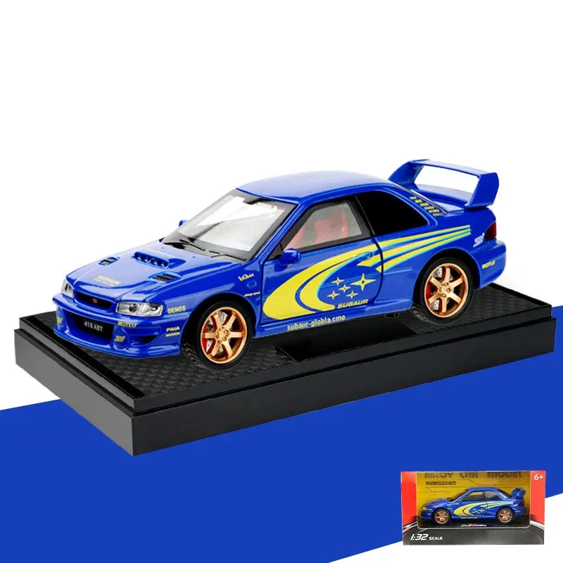 Scale 1 To 32 Diecast Metal Subaru Impreza WRX STI Car Model - ToylandEU