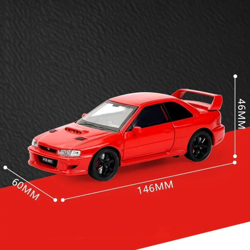 Scale 1 To 32 Diecast Metal Subaru Impreza WRX STI Car Model - ToylandEU